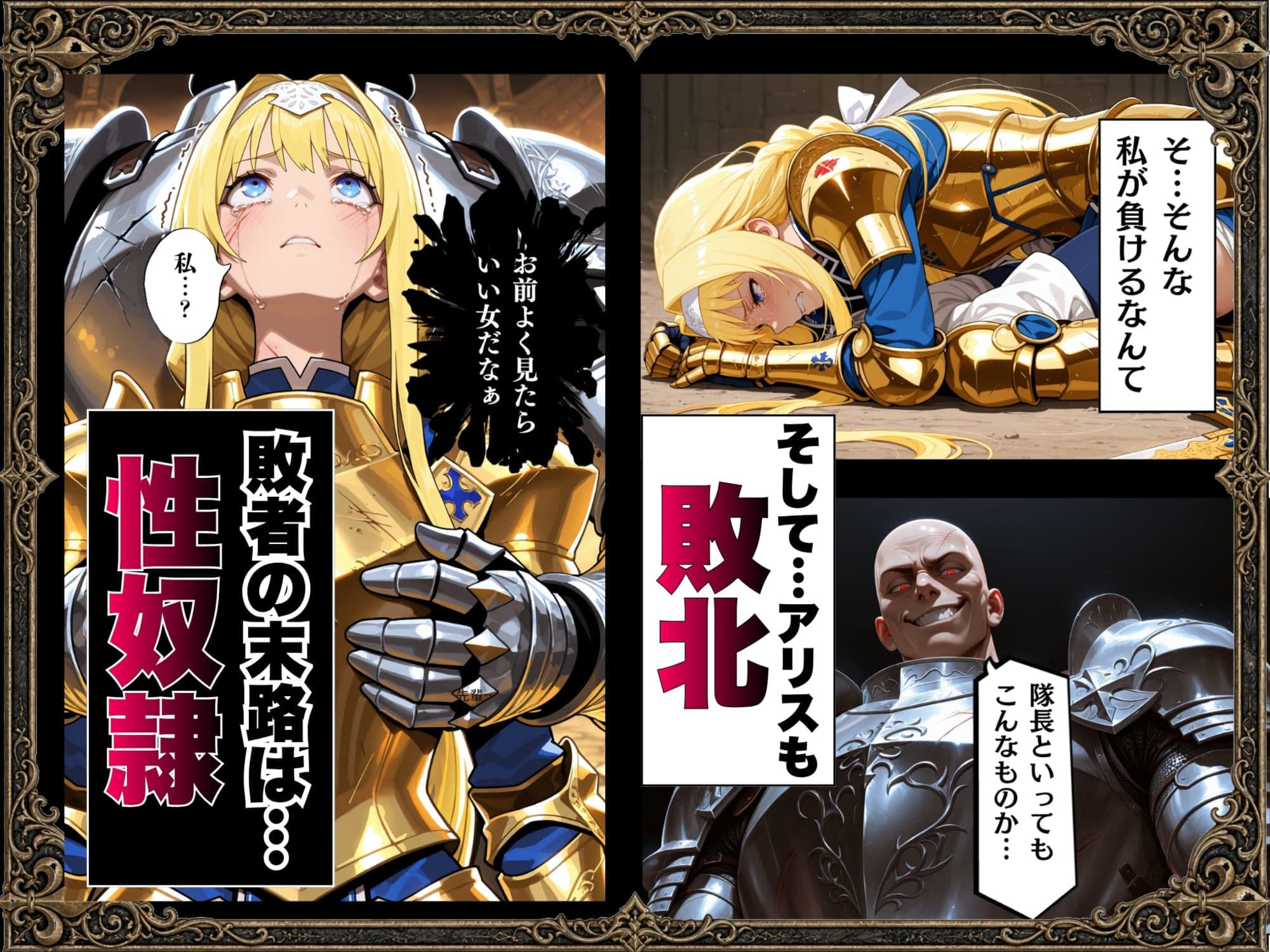 敗北騎士アリス〜メス堕ちNTR〜 サンプル 4