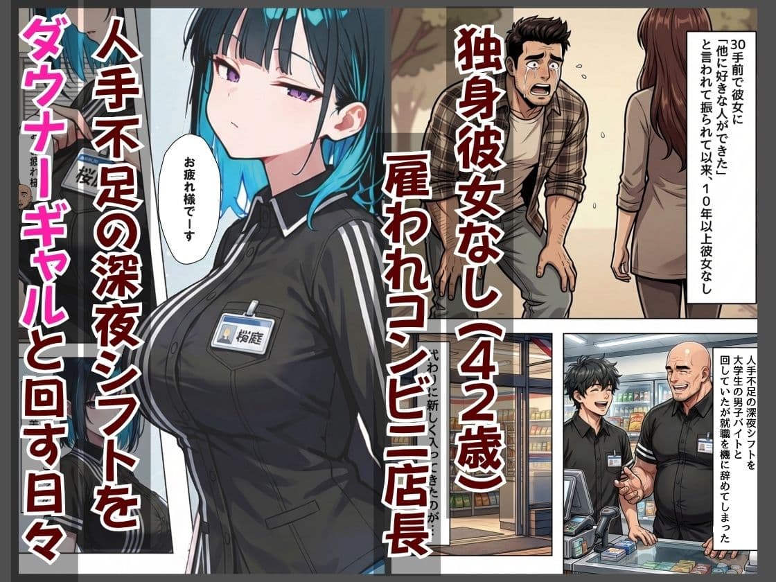 バ先のダウナーギャルが非モテおじ店長のセフレになるまで  超密着いちゃラブえっち サンプル 2