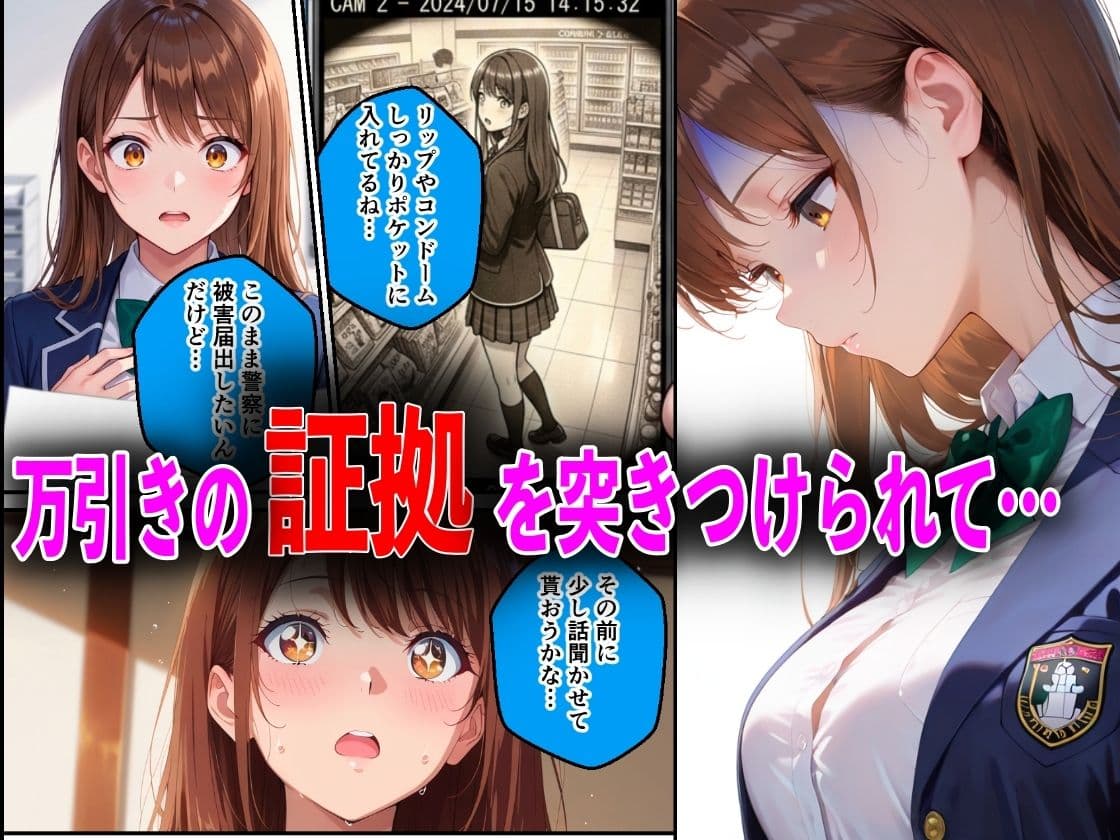 学校でも優等生のJKキモオジ店主に万引きがバレて巨根チンポで性教育された話 サンプル 6