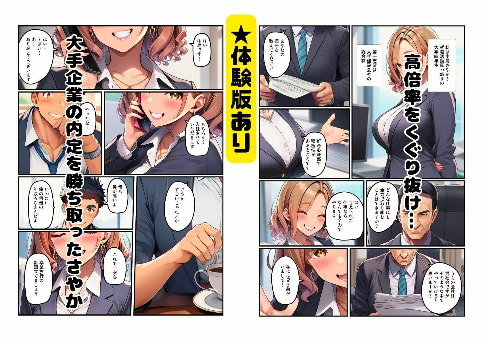 【僕の彼女がネトラレた】大手企業に入社したら社長の性欲処理係だった新入社員 サンプル 1
