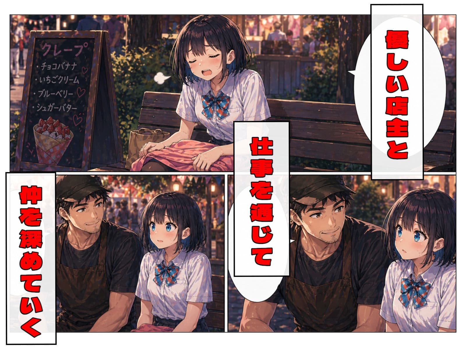 初めてのバイトは、優しすぎる店主と サンプル 3
