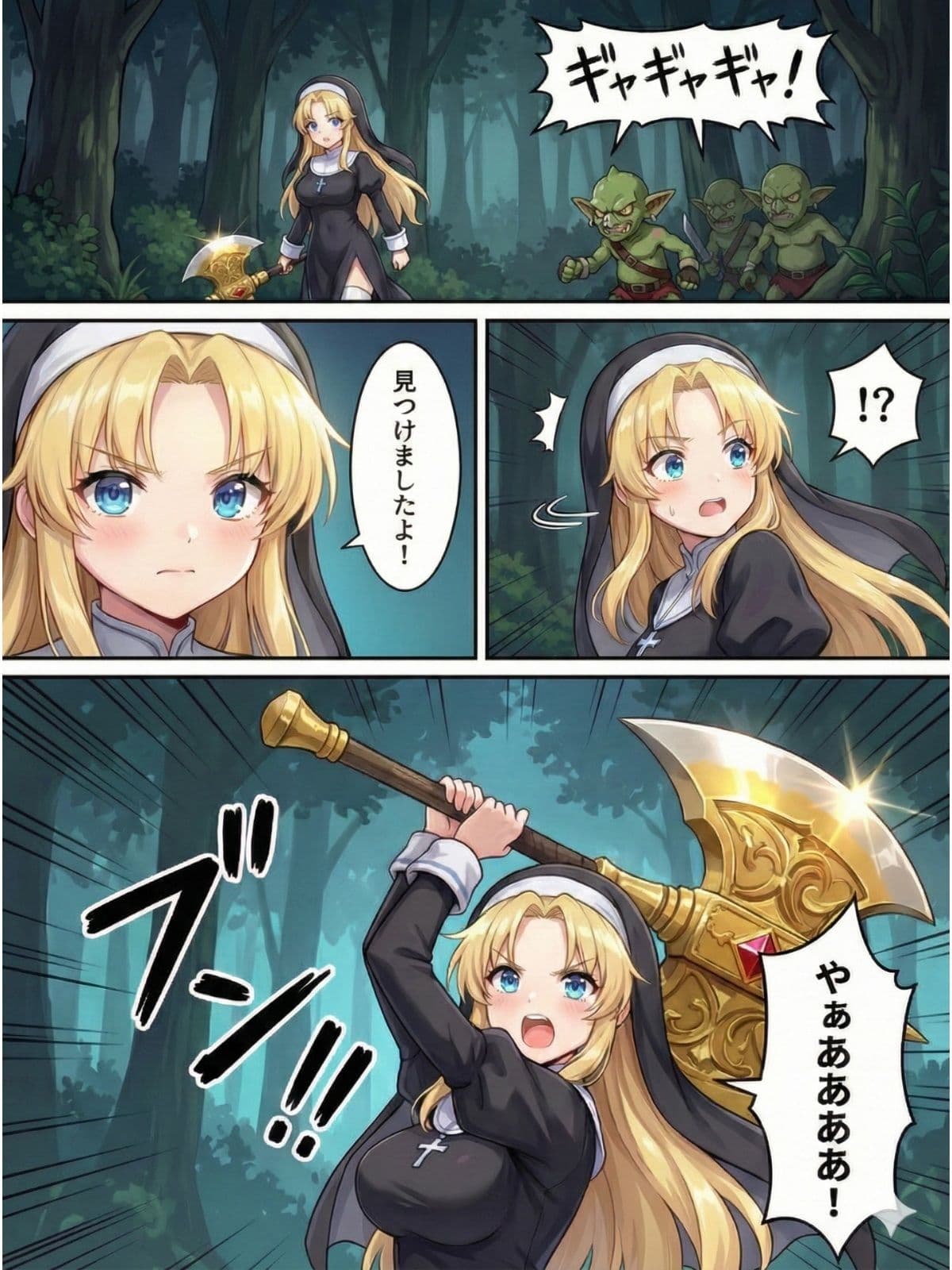 異世界で純粋金髪むちむちシスターがおちんぽをしごいてくれて好き放題中出しさせてくれる濃厚甘やかし射精♪ サンプル 2