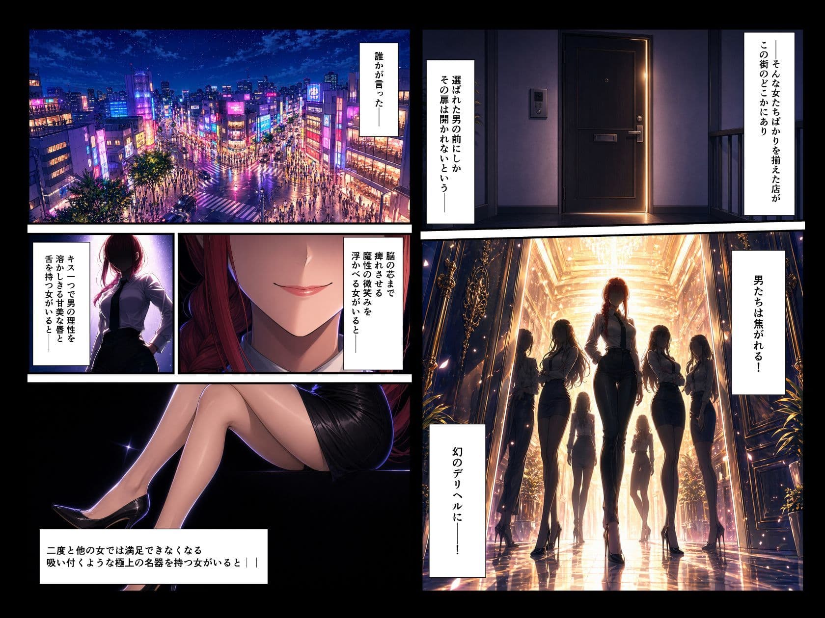 アニメデリヘル マキ◯編 〜赤髪ロングのS系お姉さんデリヘル嬢と朝まで生セックス〜 サンプル 1