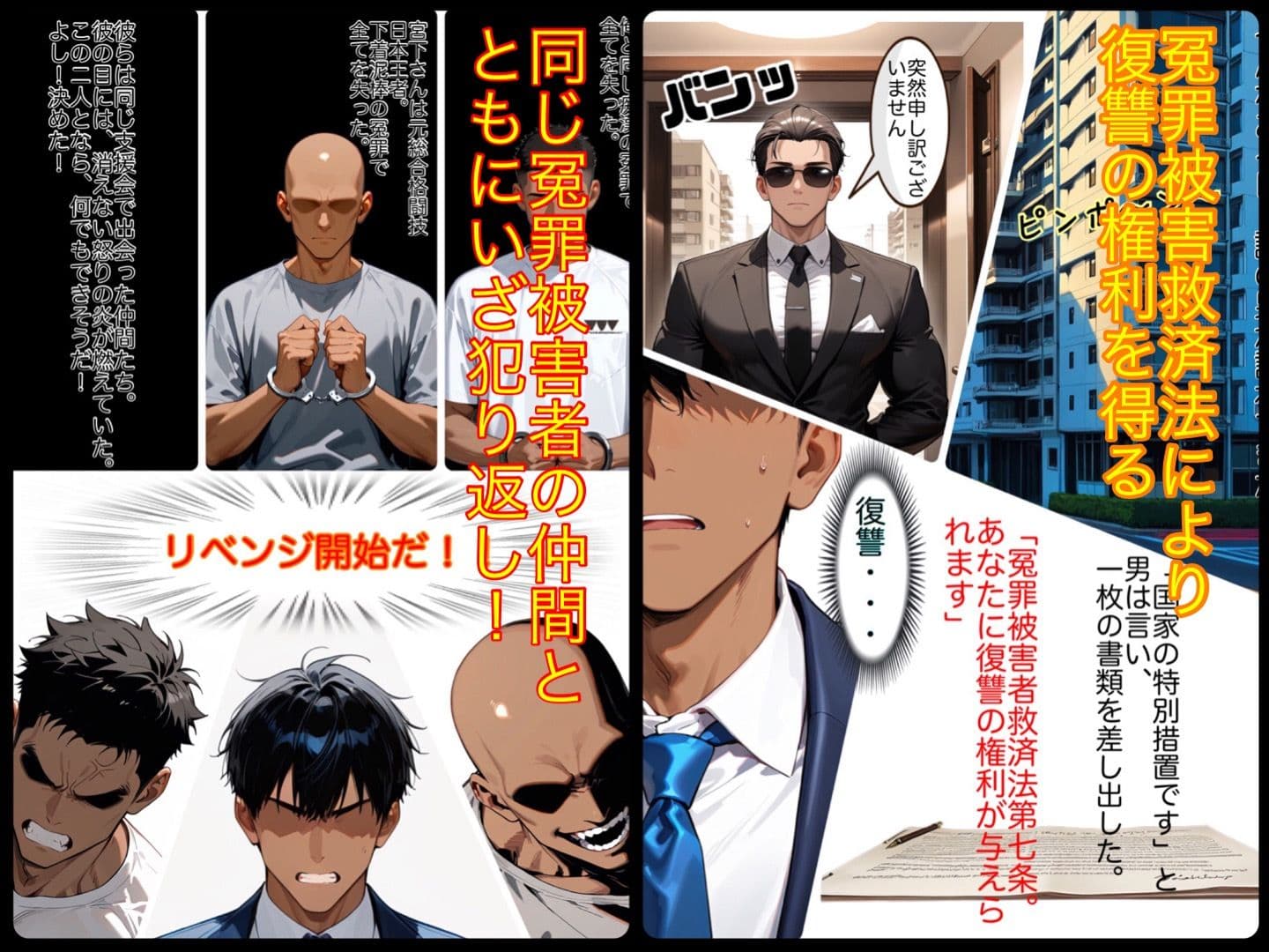冤罪で全てを失った男達  復讐合法化で仕返しのチャンス！  やられたら犯り返す！！ サンプル 3