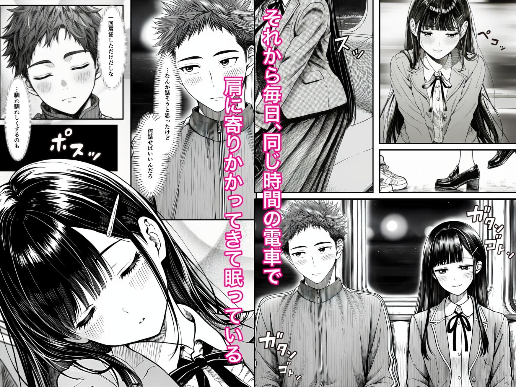 電車で何度も肩にもたれかかってくる女の子と、子作りセックスしてしまった サンプル 2
