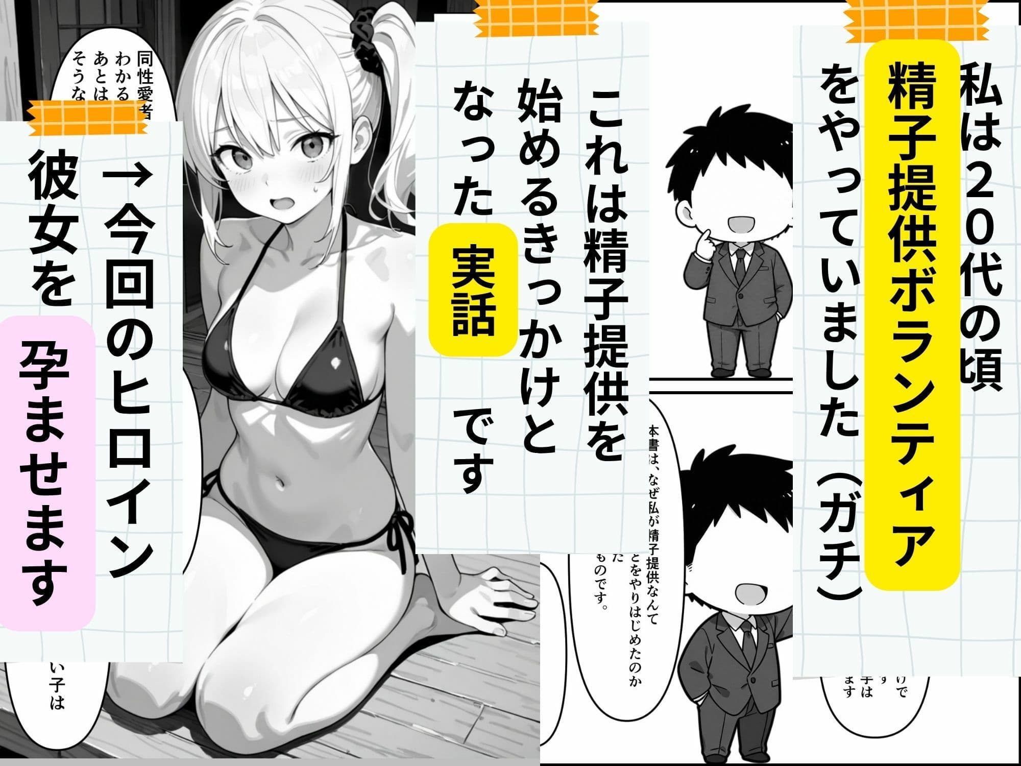 【実話】精子提供ボランティアの日常 はじめての精子提供レズビアンの友達編 サンプル 1