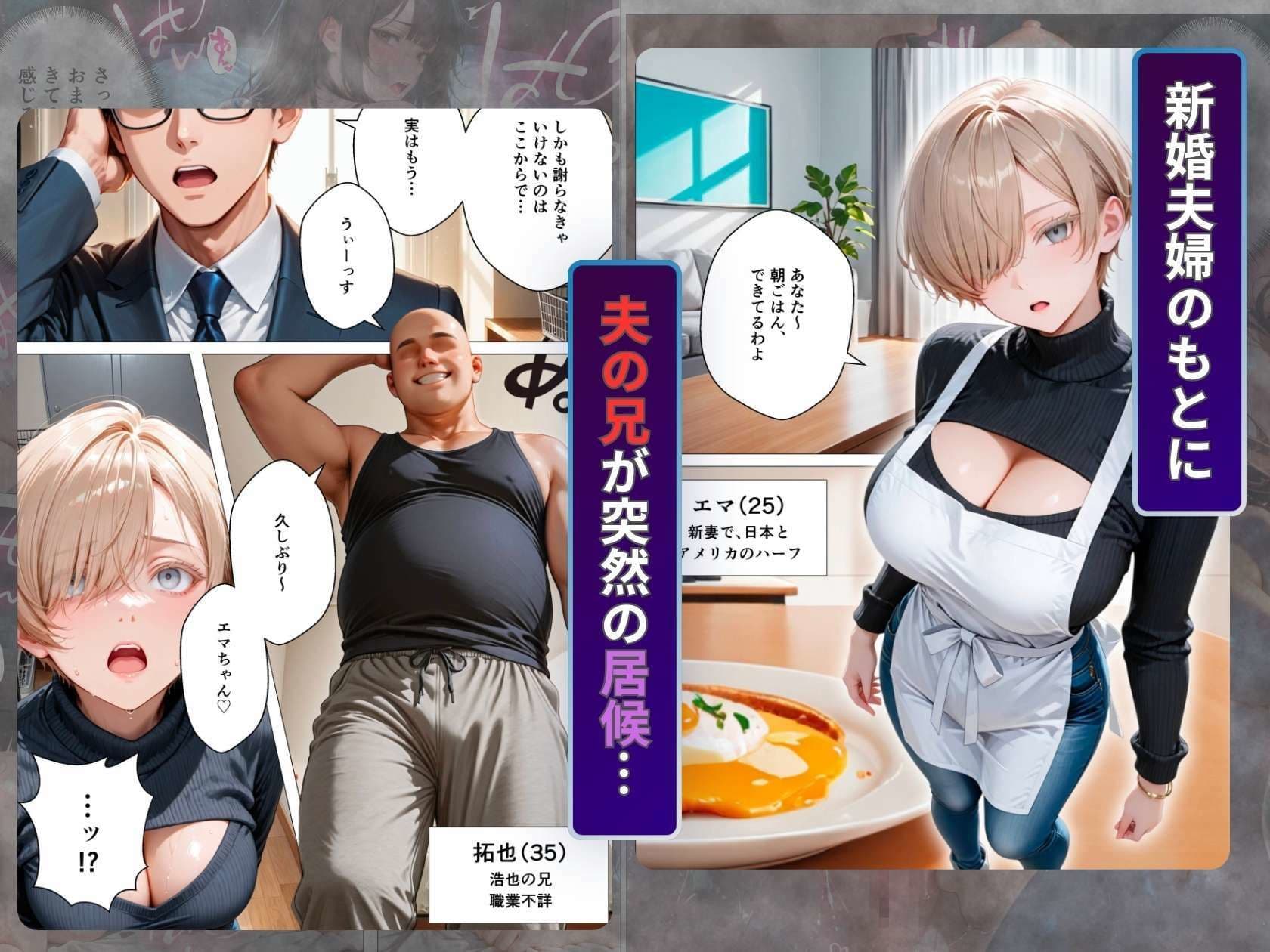 キモ義兄と強●同居〜初めてのデカチンで汗だく本気セックス、乳首ビンビン放尿アクメに堕ちた新妻〜 サンプル 1