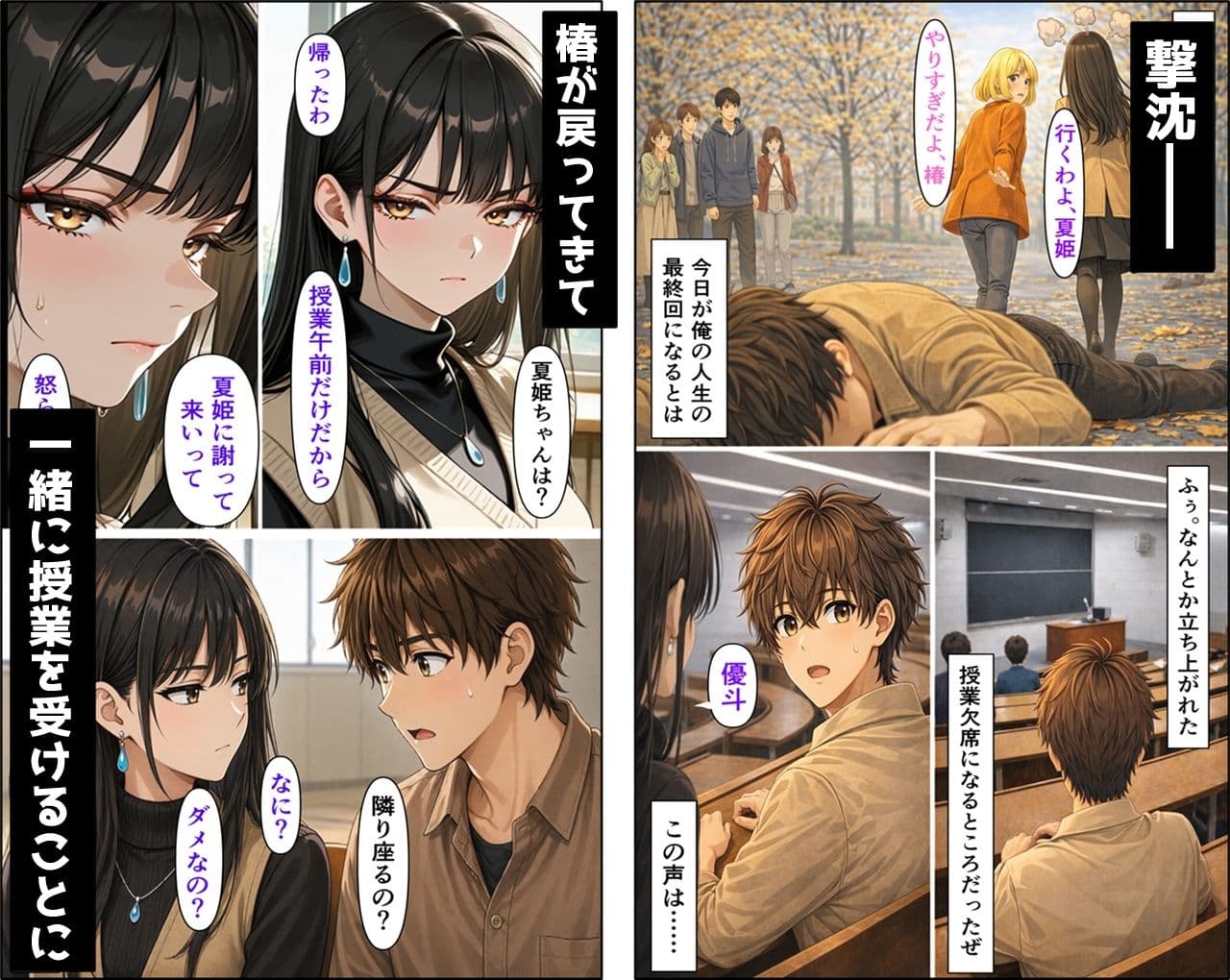 無防備すぎる同級生に、理性が追いつかなかった話 第11話「親友とヤってしまった直後に彼女が来た話」 サンプル 2