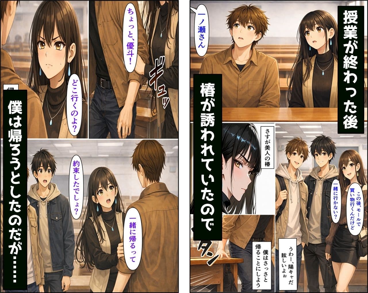 無防備すぎる同級生に、理性が追いつかなかった話 第11話「親友とヤってしまった直後に彼女が来た話」 サンプル 3