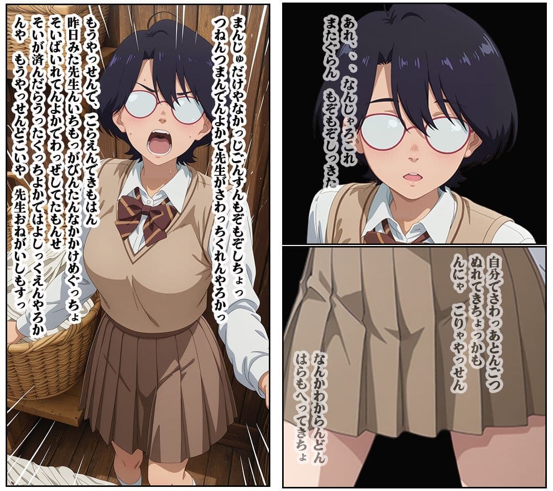 【汚パンツ女学園】第4話高ぶりが抑えきれない美少女と暴走気味にエッチした話 サンプル 5