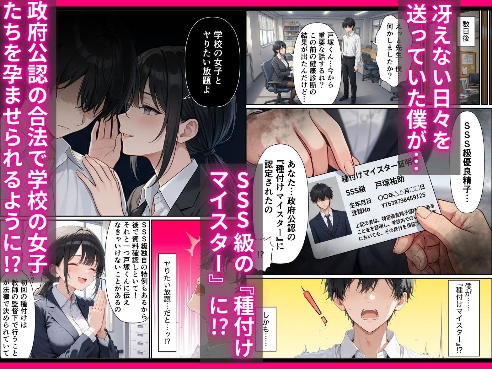 SSS級精子！？―政府公認種付けマイスターになった僕が性悪ギャルを指名する― サンプル 2