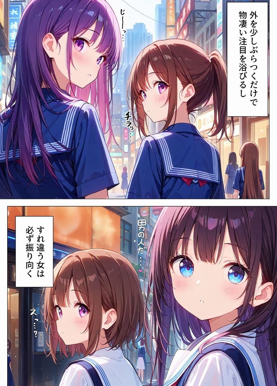 男女比1:99の世界のヤリチン サンプル 3