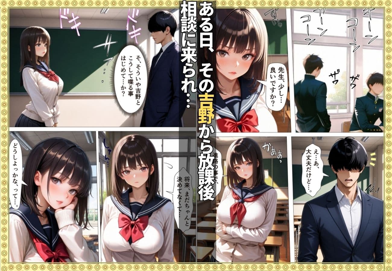 地味な教え子ちゃんにチ〇ポを狩られ教師の私が堕とされた話【漫画】【女子校生】【あまあま】【種付けプレス】【156ページ】 サンプル 2