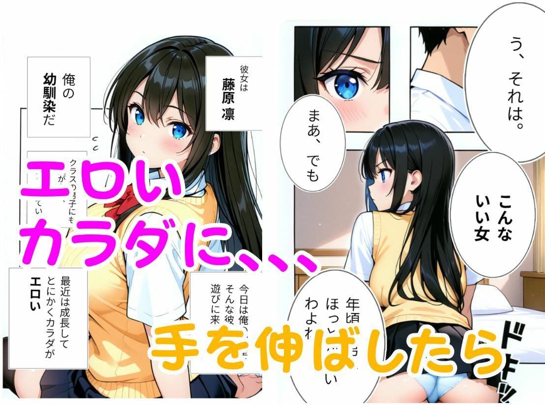 幼馴染と放課後ひみつのSEX 藤原凛 サンプル 2