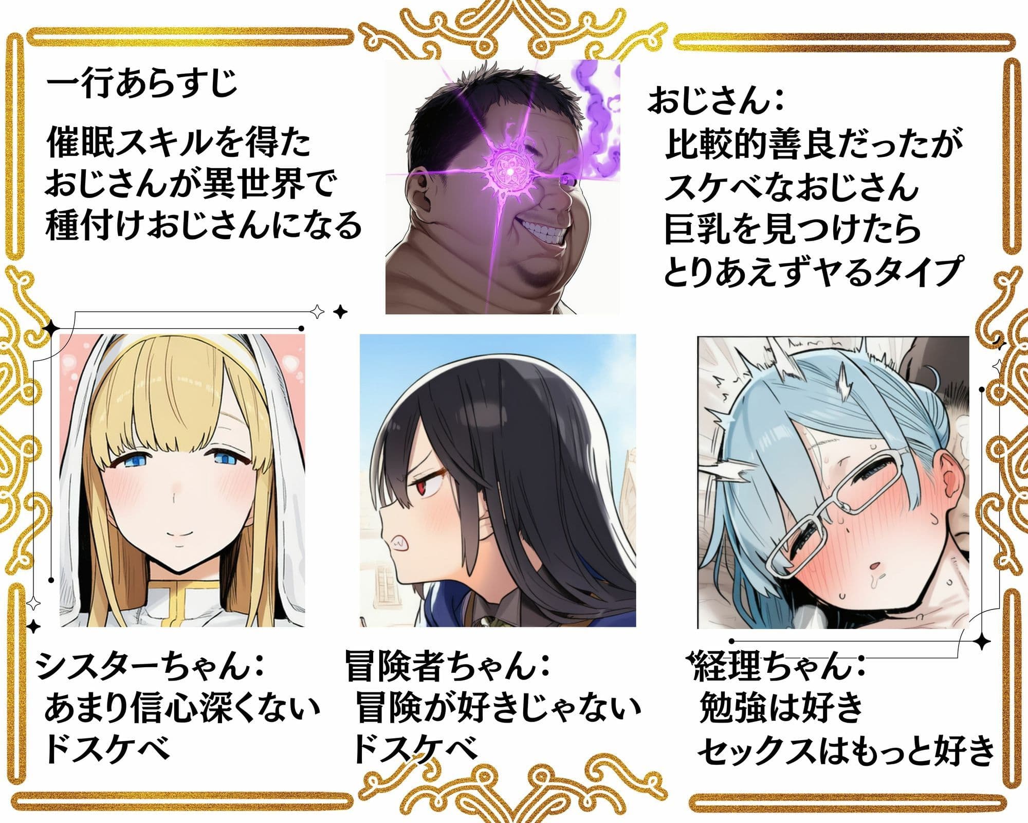 【催●魔眼】で女たちを発情＆感度上昇させて異世界ハーレム作ってみた サンプル 9