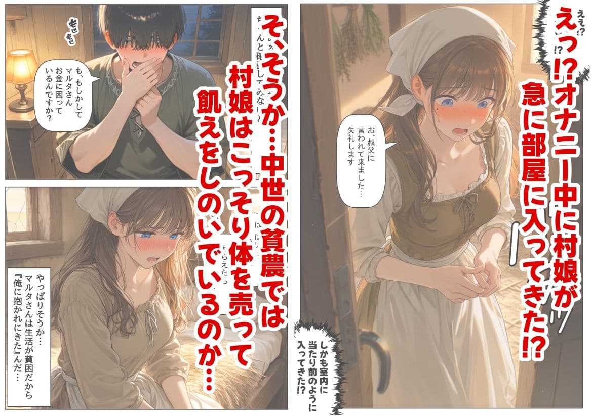 中世ヨーロッパの農村に泊まったら、エロすぎた史実の話 サンプル 4