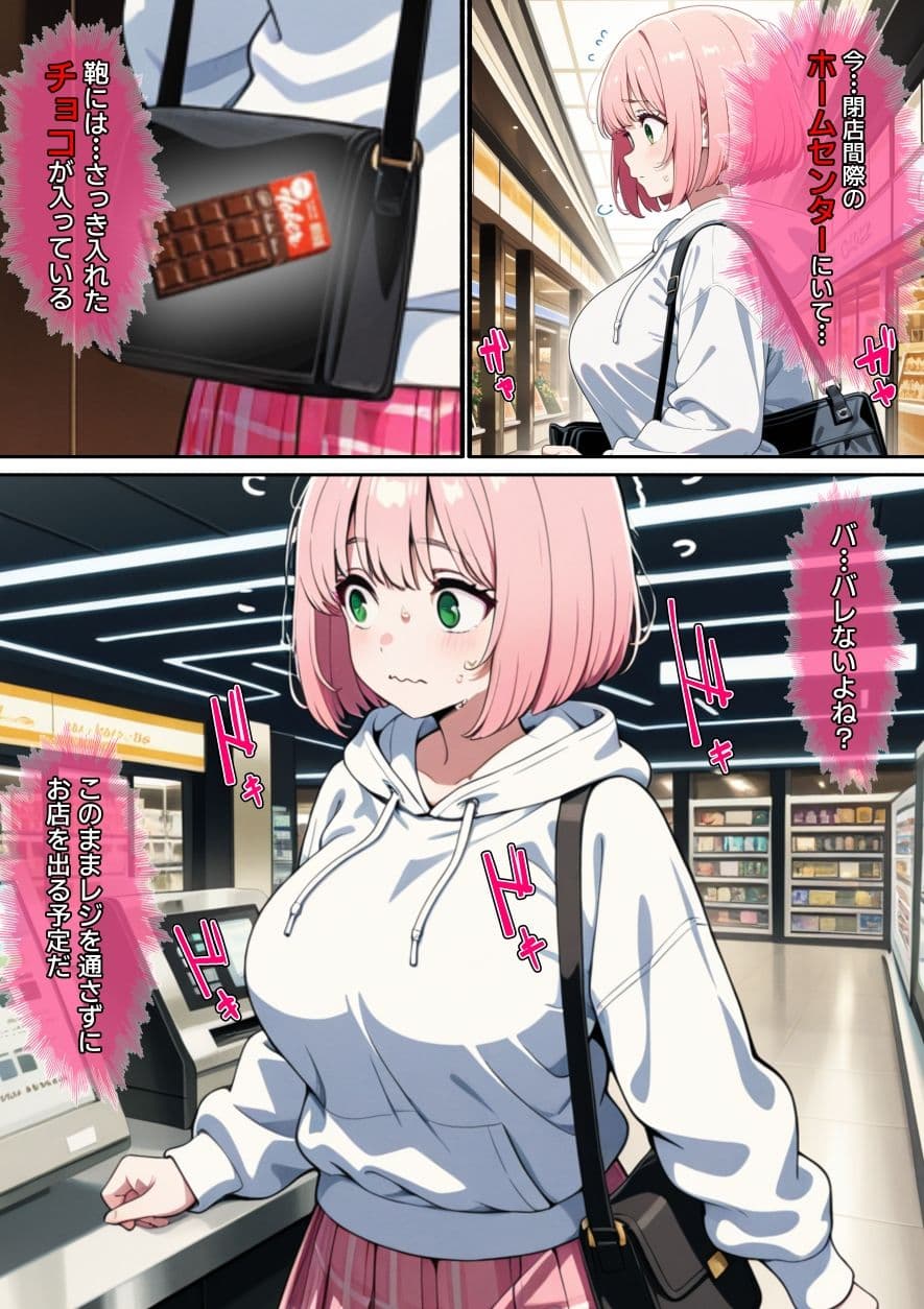 【漫画】万引きギャルを壊した話 サンプル 2