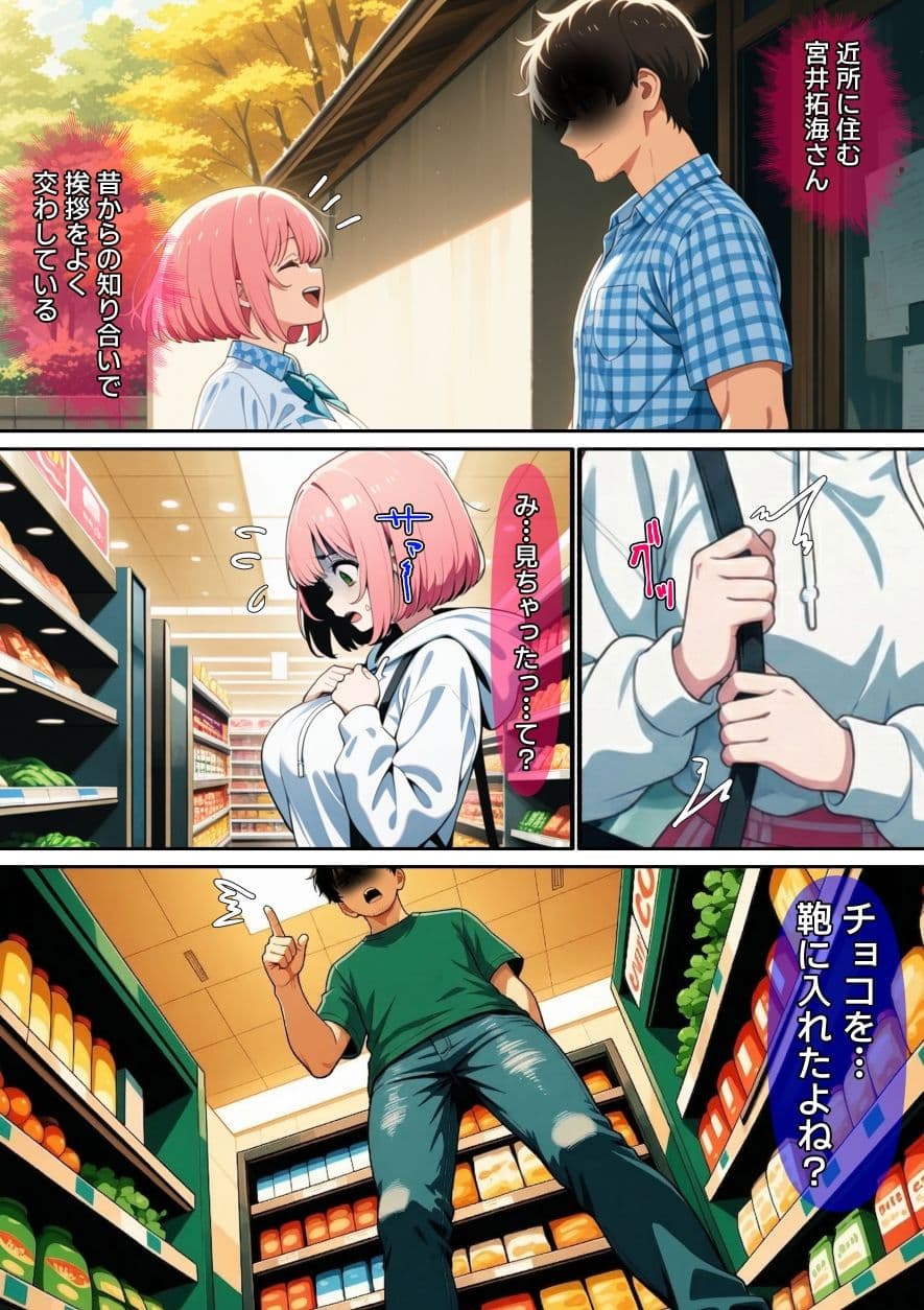 【漫画】万引きギャルを壊した話 サンプル 7