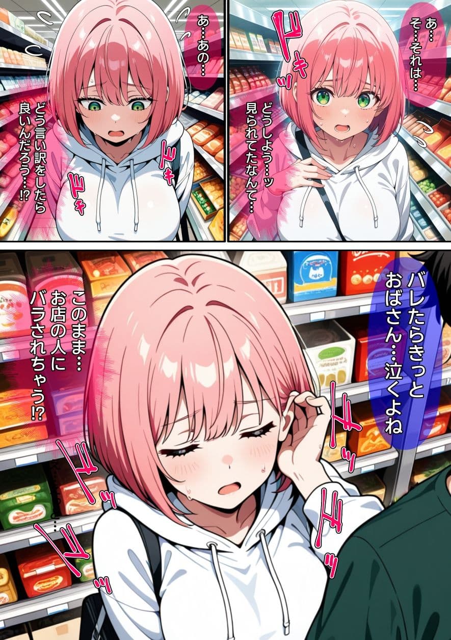 【漫画】万引きギャルを壊した話 サンプル 8