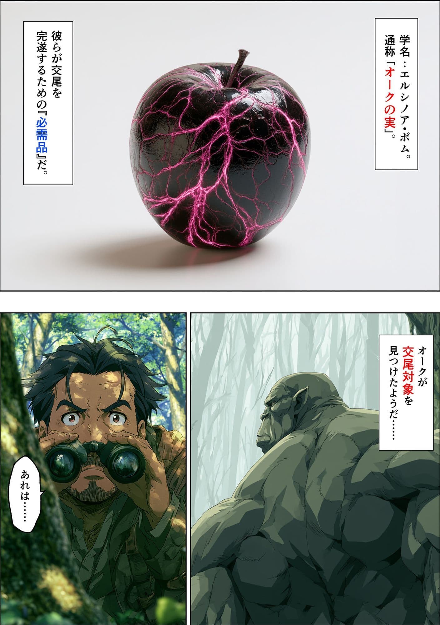 オークの種付け調査記録 〜エルフを妊娠させるまで〜 サンプル 4