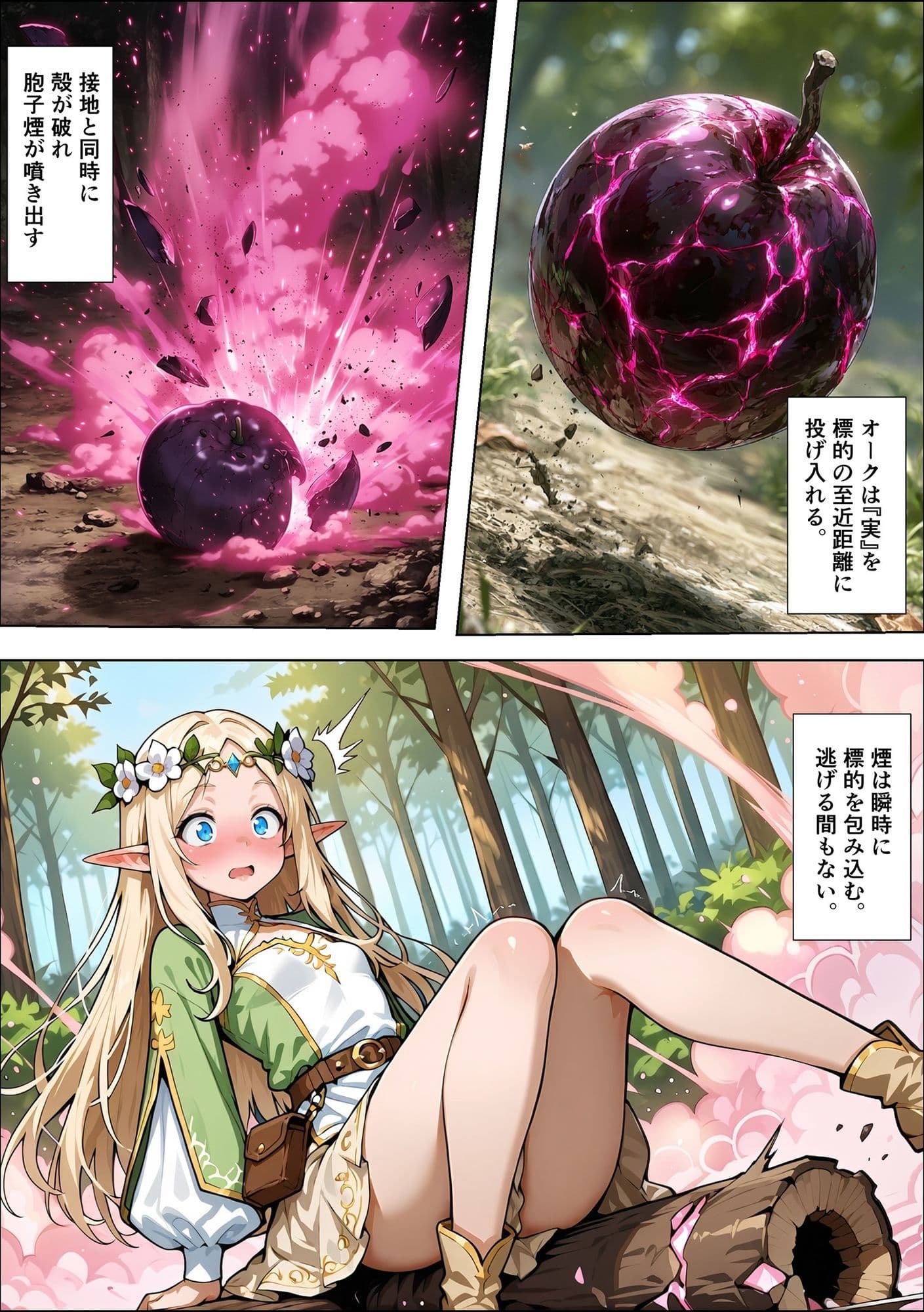オークの種付け調査記録 〜エルフを妊娠させるまで〜 サンプル 8