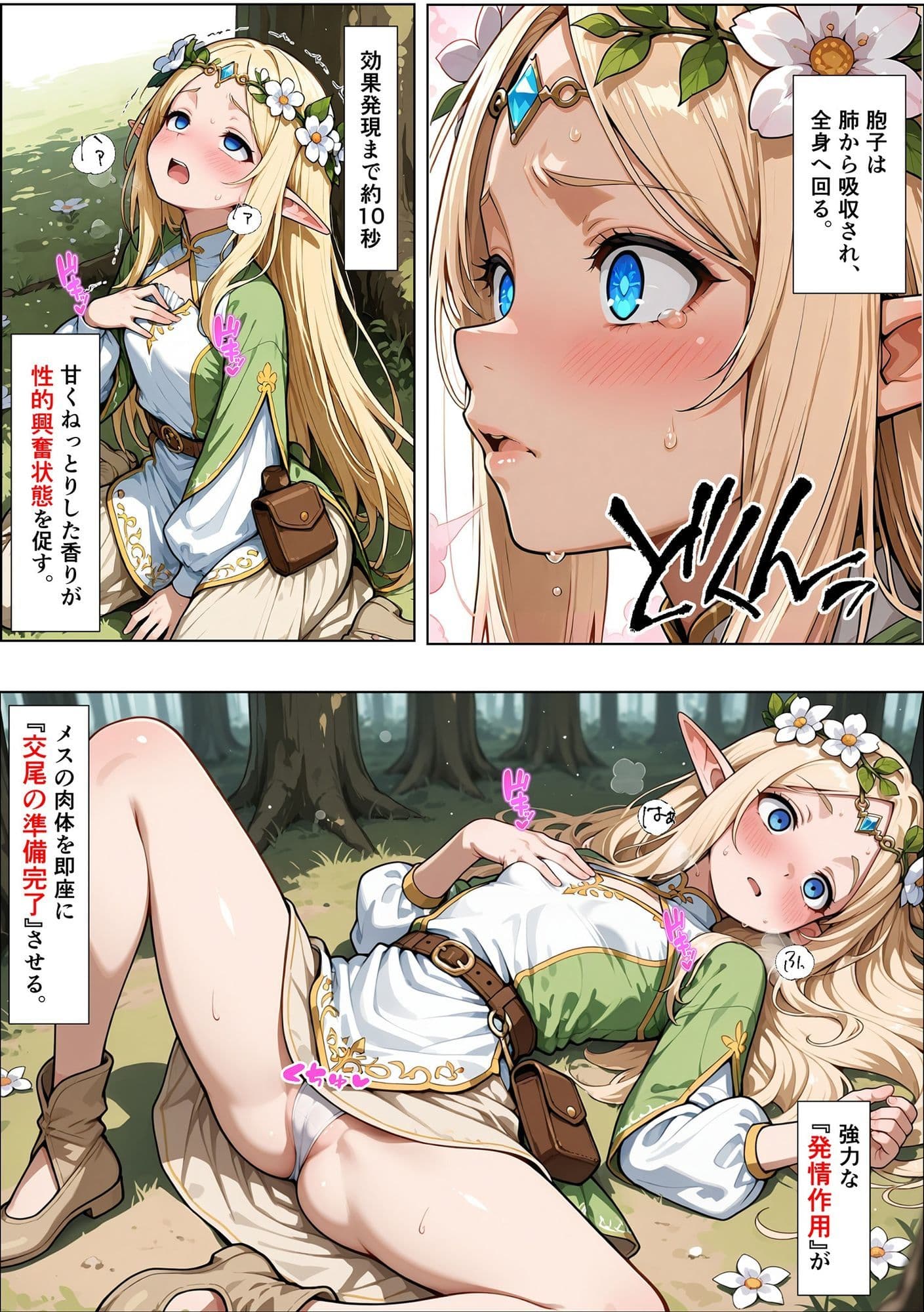 オークの種付け調査記録 〜エルフを妊娠させるまで〜 サンプル 9