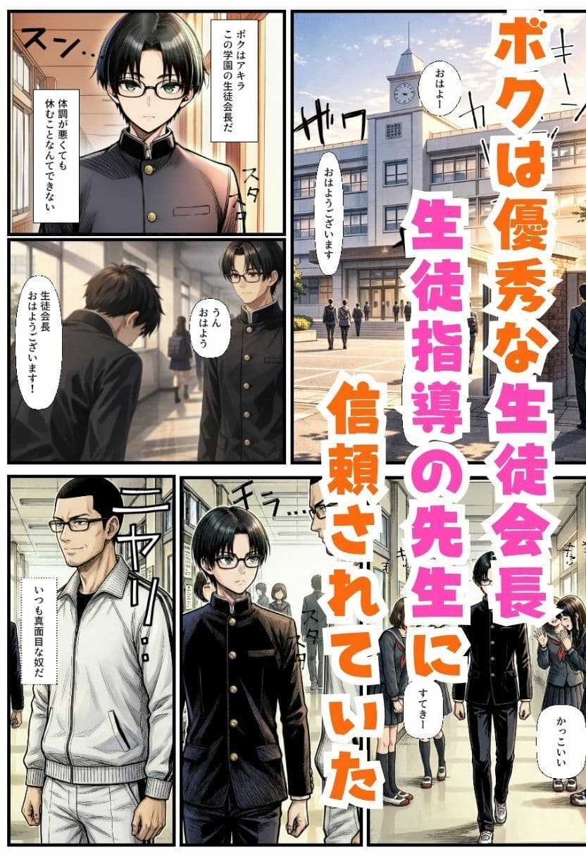 TS生徒会長になったオレ！先生に生徒指導室でわからせ中出しされメス堕ち サンプル 1