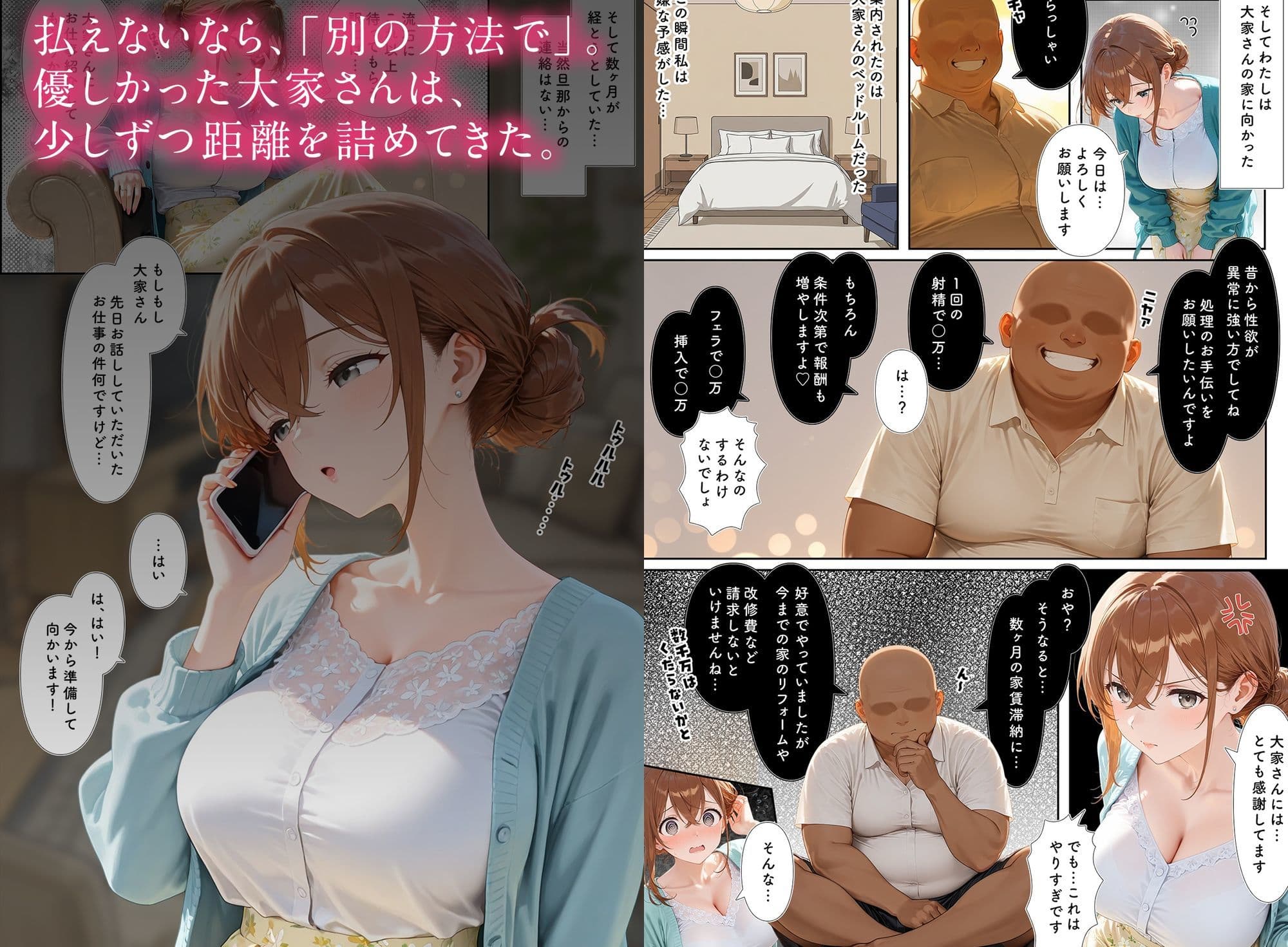 店子の人妻は雌になる サンプル 4