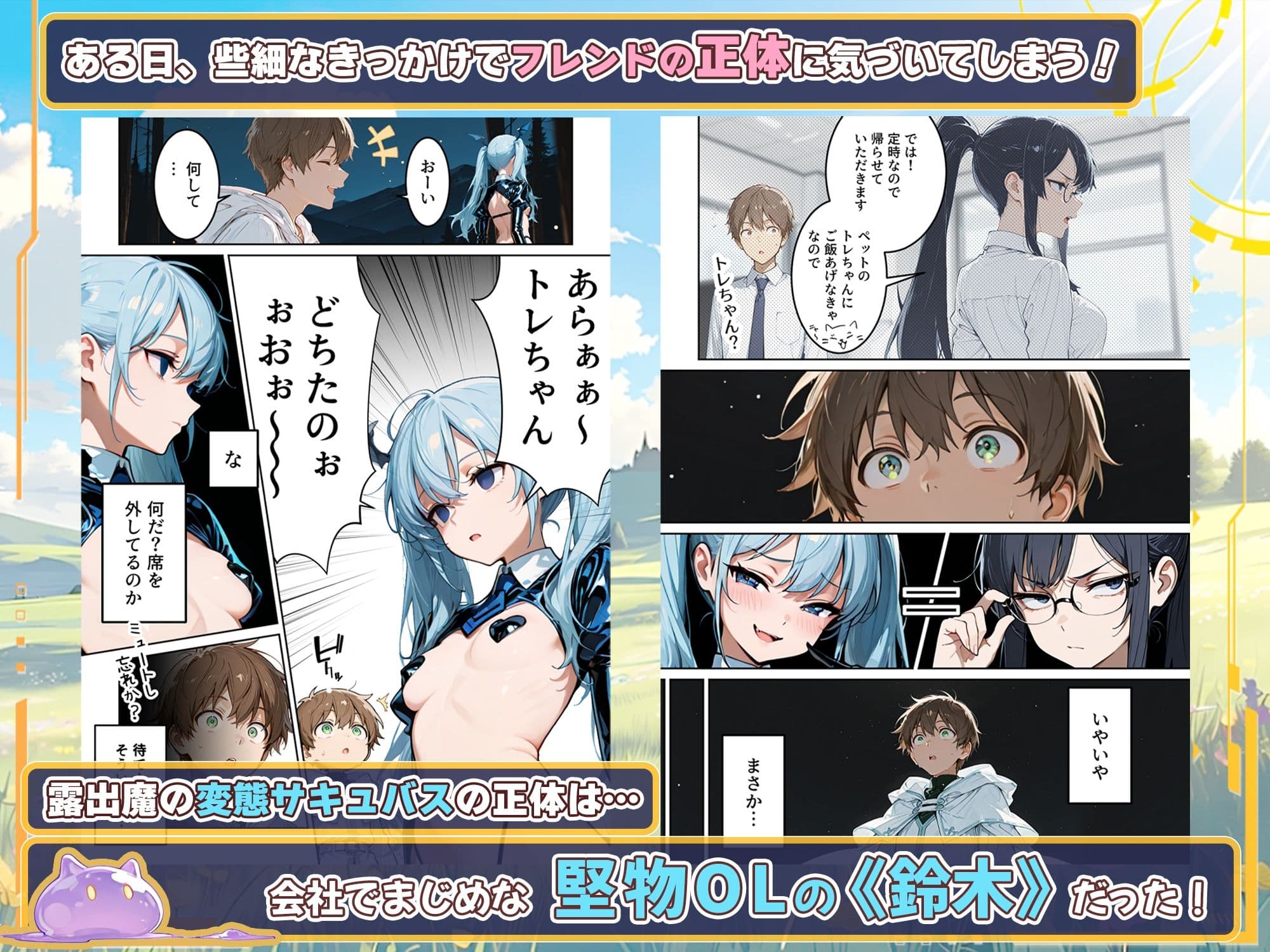 ネトゲでパーティー組んでたエロいフレンドの正体が会社の同僚だった件 サンプル 4