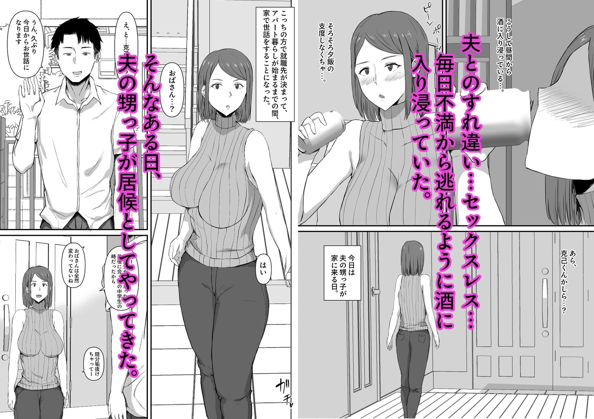 セックスレスの妻。甥っ子に欲求不満を解消される話。 サンプル 1