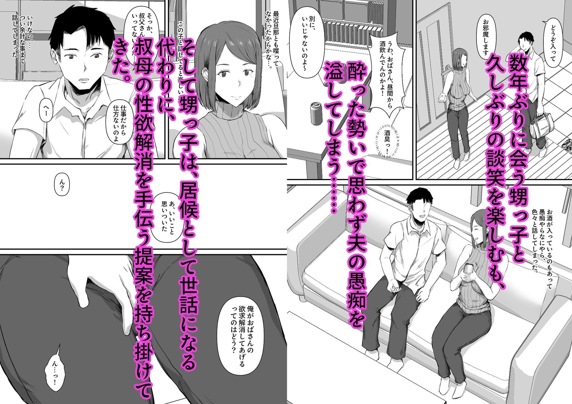 セックスレスの妻。甥っ子に欲求不満を解消される話。 サンプル 2