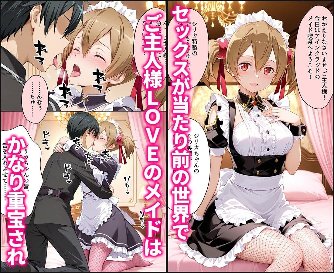 セックスが当たり前の世界でお気に入りのメイド店員とヤリ放題な話  シリカ編 サンプル 1