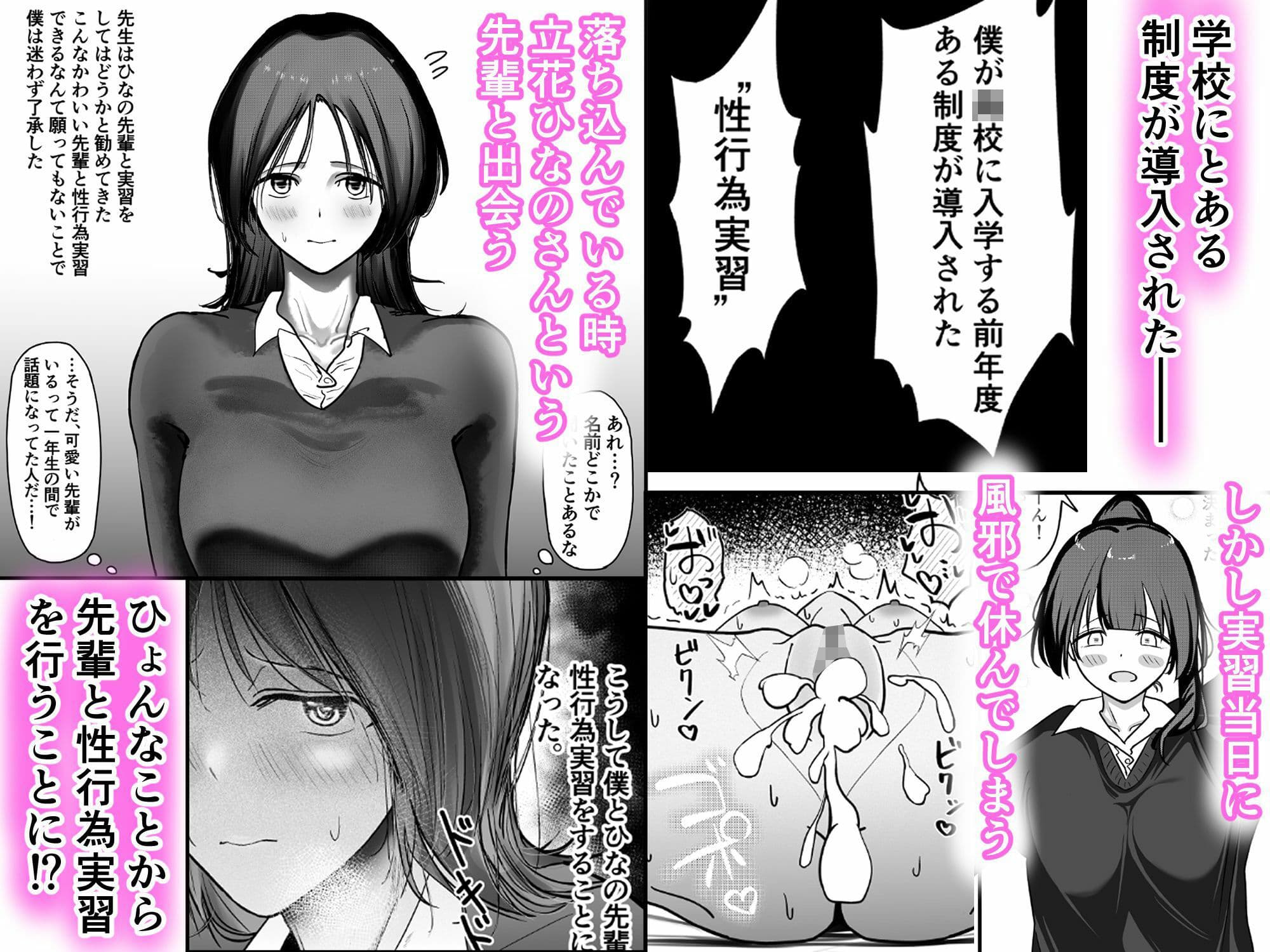 最初は緊張で話もできなかった先輩が童貞君の中出しを許しちゃう話 サンプル 1