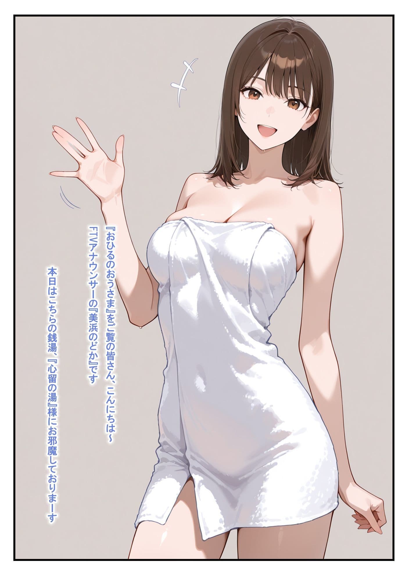 温泉ロケ、女子アナ、常識改変済。〜汗だくセックスマッサージ〜 サンプル 9