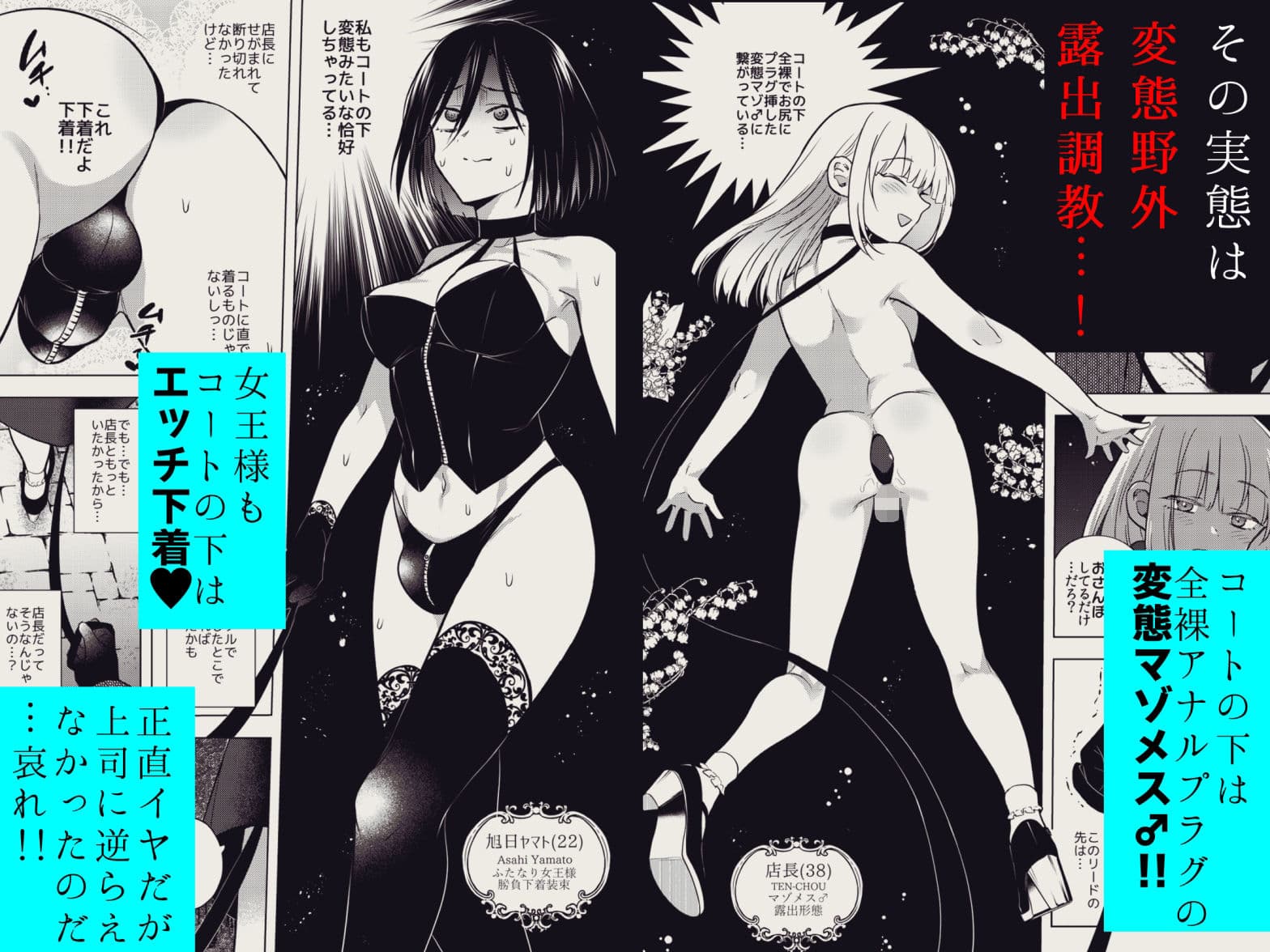 適性0のふたなり女王様3.5-御法度!地獄の逆アナル露出徘徊- サンプル 2