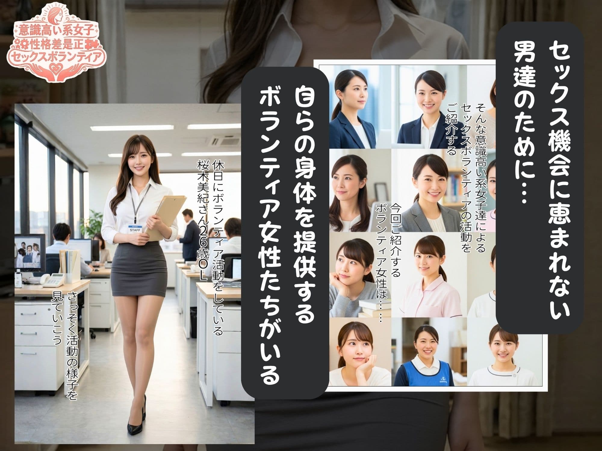 意識高い系女子  性格差是正  セックスボランティア サンプル 1