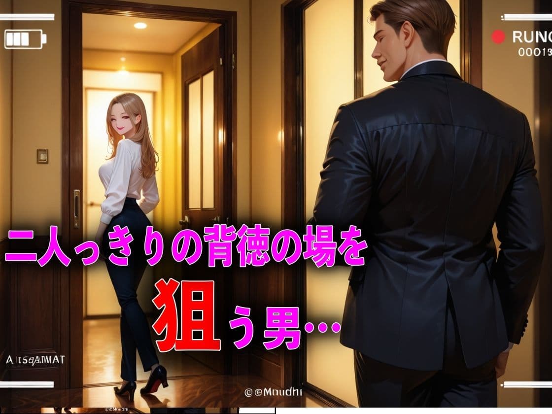 夫と倦怠期中不倫現場を盗撮され中出しW不倫した話 サンプル 5