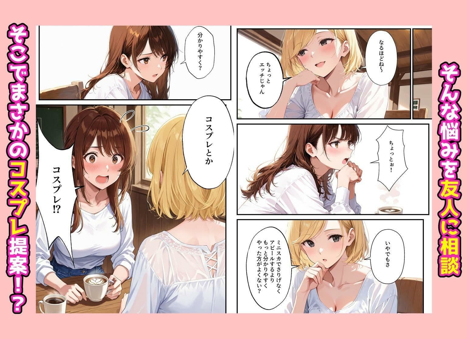 夫を制服で誘惑して、ラブラブなエッチした話 サンプル 4