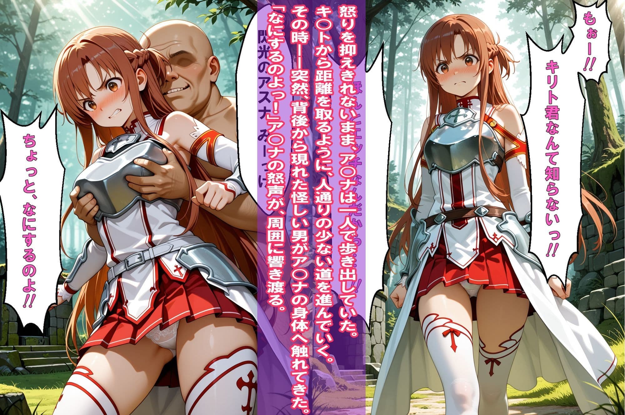 『狙われた女剣士、羞恥監禁』（ア○ナ）＆『ARアイドル悪質プレイヤーの餌食』（ユナ）2冊セット、動画12本セット、【静止画4K、動画2Kサイズ】 サンプル 2