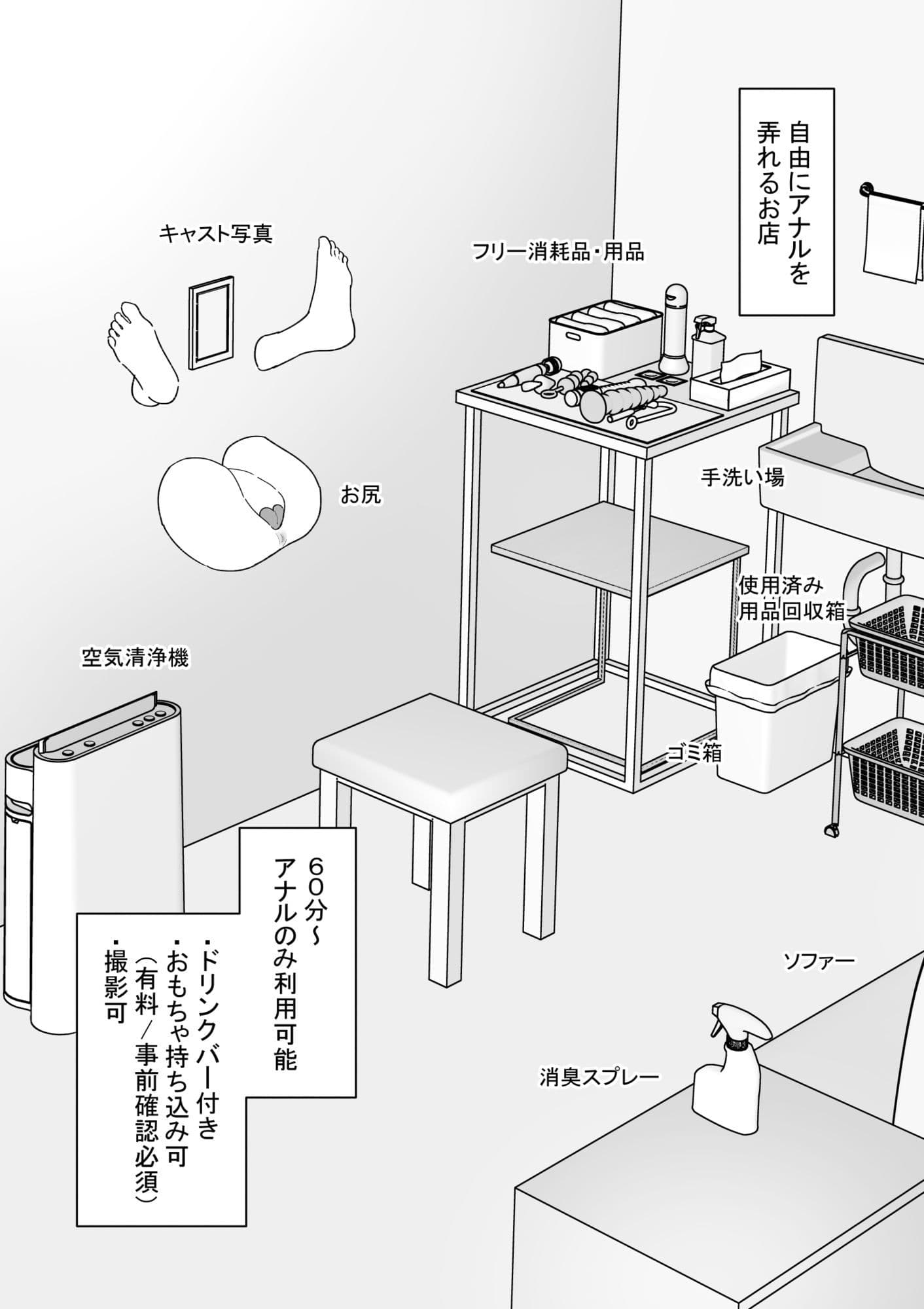 自由にアナルを弄れるお店2 サンプル 1