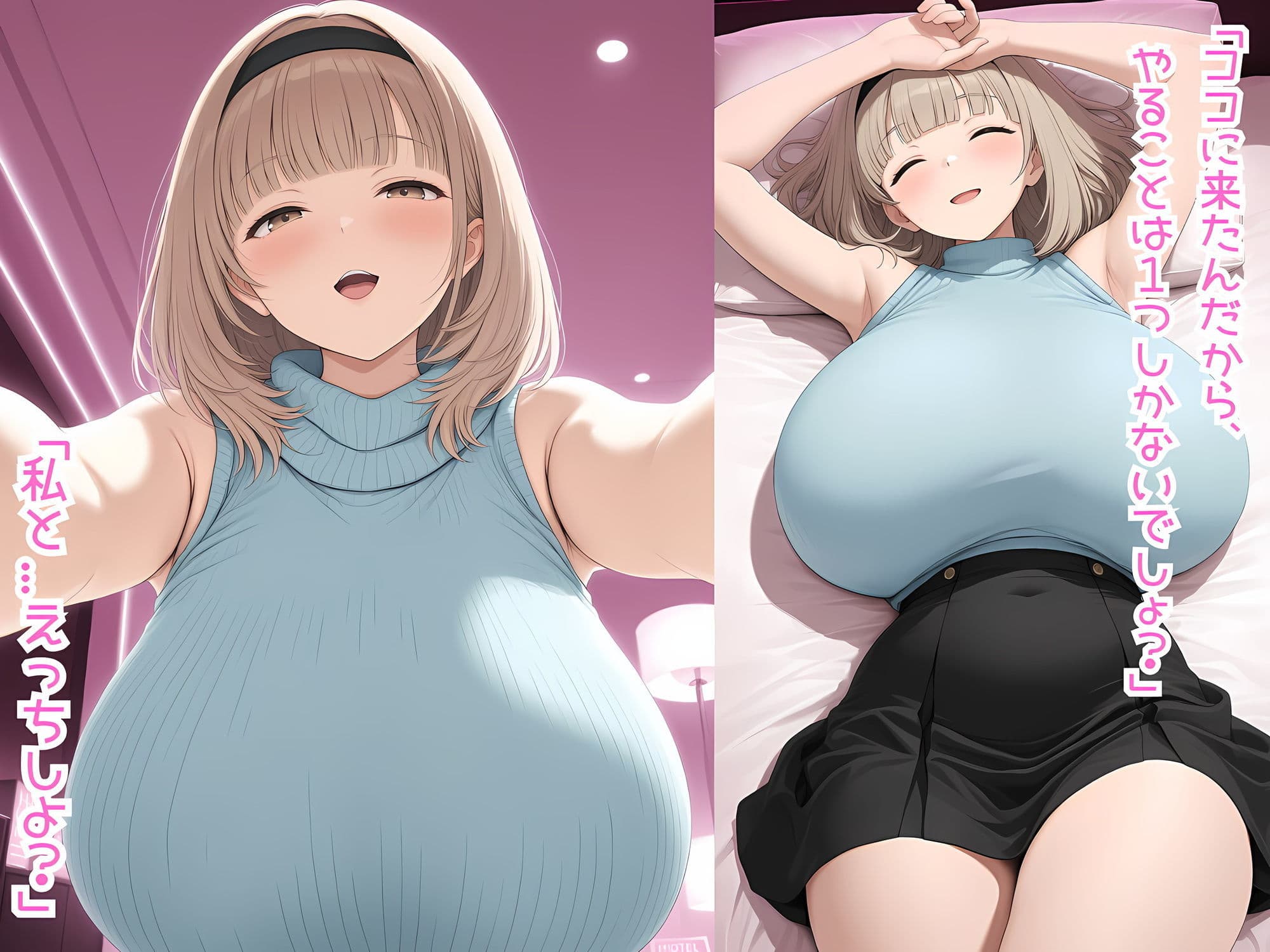 童貞の俺が爆乳先輩にお持ち帰りされる漫画。 サンプル 2