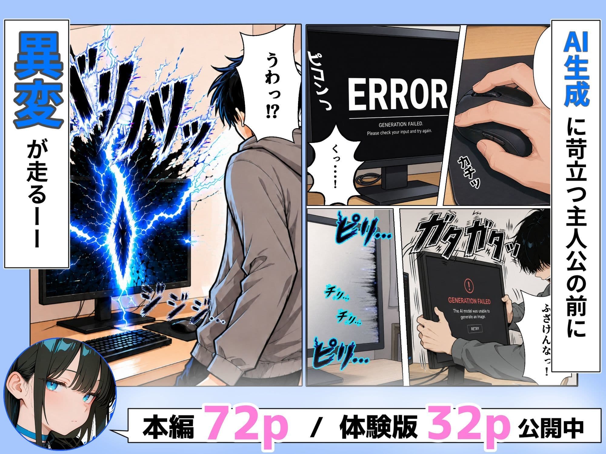 無表情AIヒロインに反応を学習され続けたら、いつの間にか主導権を全部奪われていた話 サンプル 1