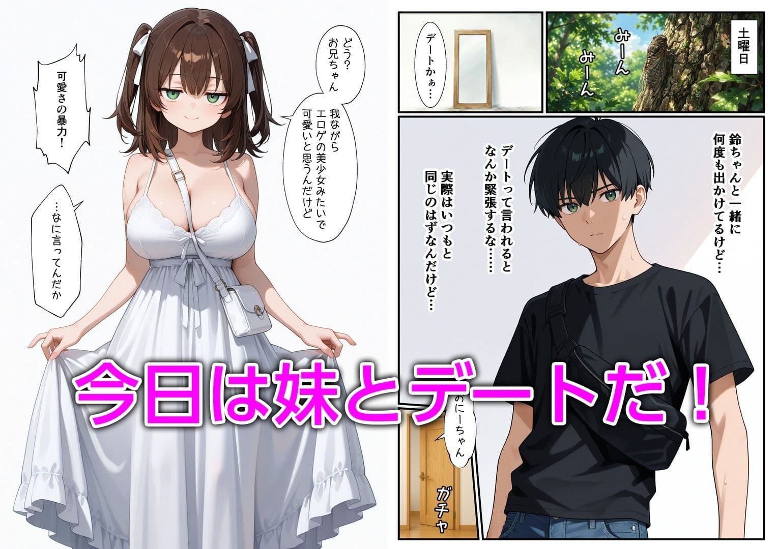 妹と恋人ごっこ 交尾ごっこ3 〜デート＆野外エッチ編〜 サンプル 1