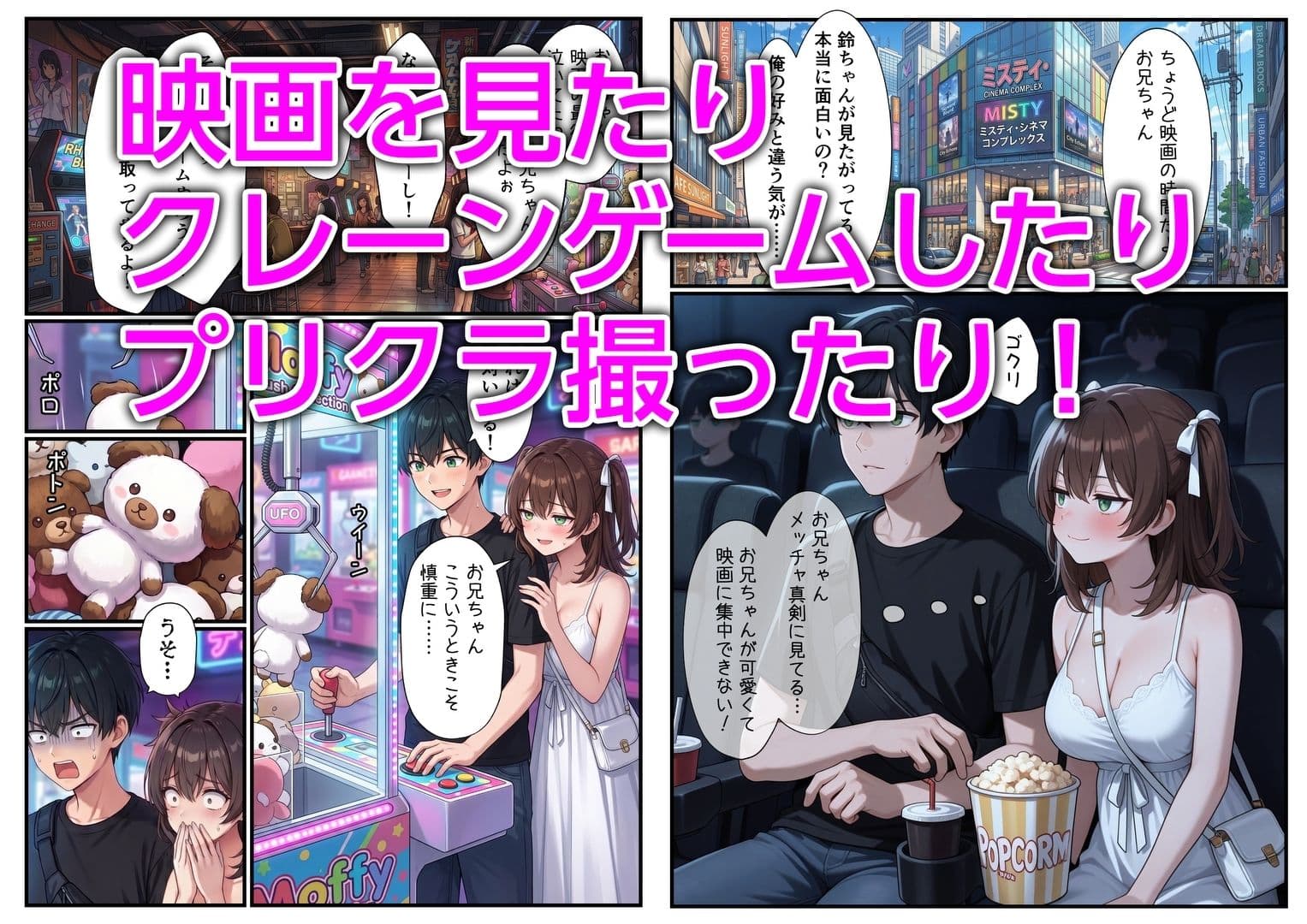 妹と恋人ごっこ 交尾ごっこ3 〜デート＆野外エッチ編〜 サンプル 2