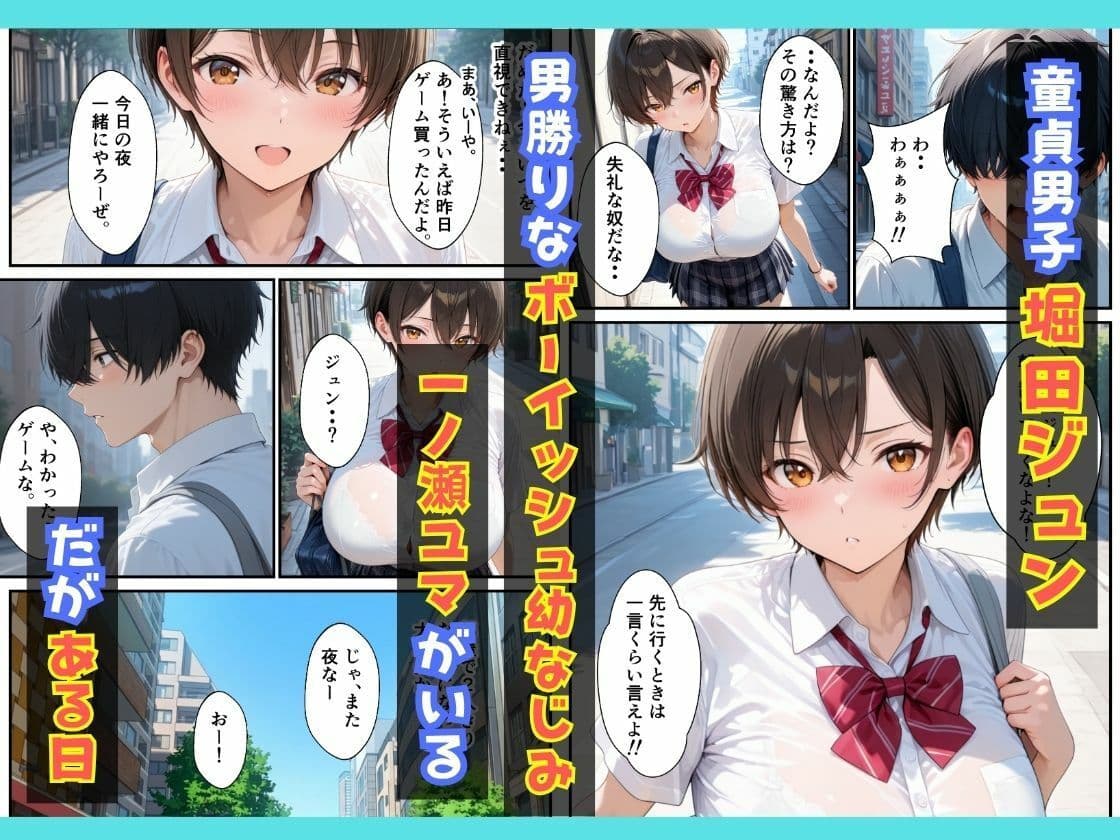 オナニーしていたボーイッシュ幼なじみが誘惑してきたのであまあま生ハメセックスした話 サンプル 1