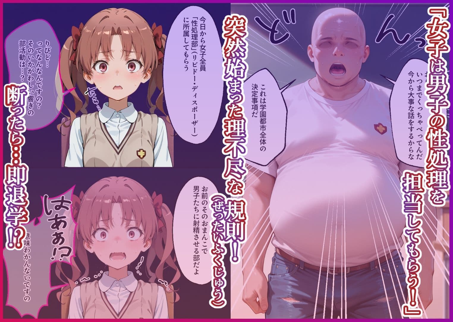 S○Xしないと即退学? 今日から全員強●性処理部(はーと)中出しでご奉仕ポイント大量GET快楽堕ち凌●学園能力者編 サンプル 1