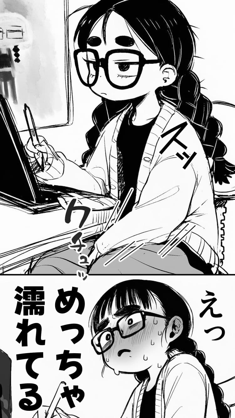 女同人作家だけどムラムラしたからチンポ貸してほしい サンプル 7