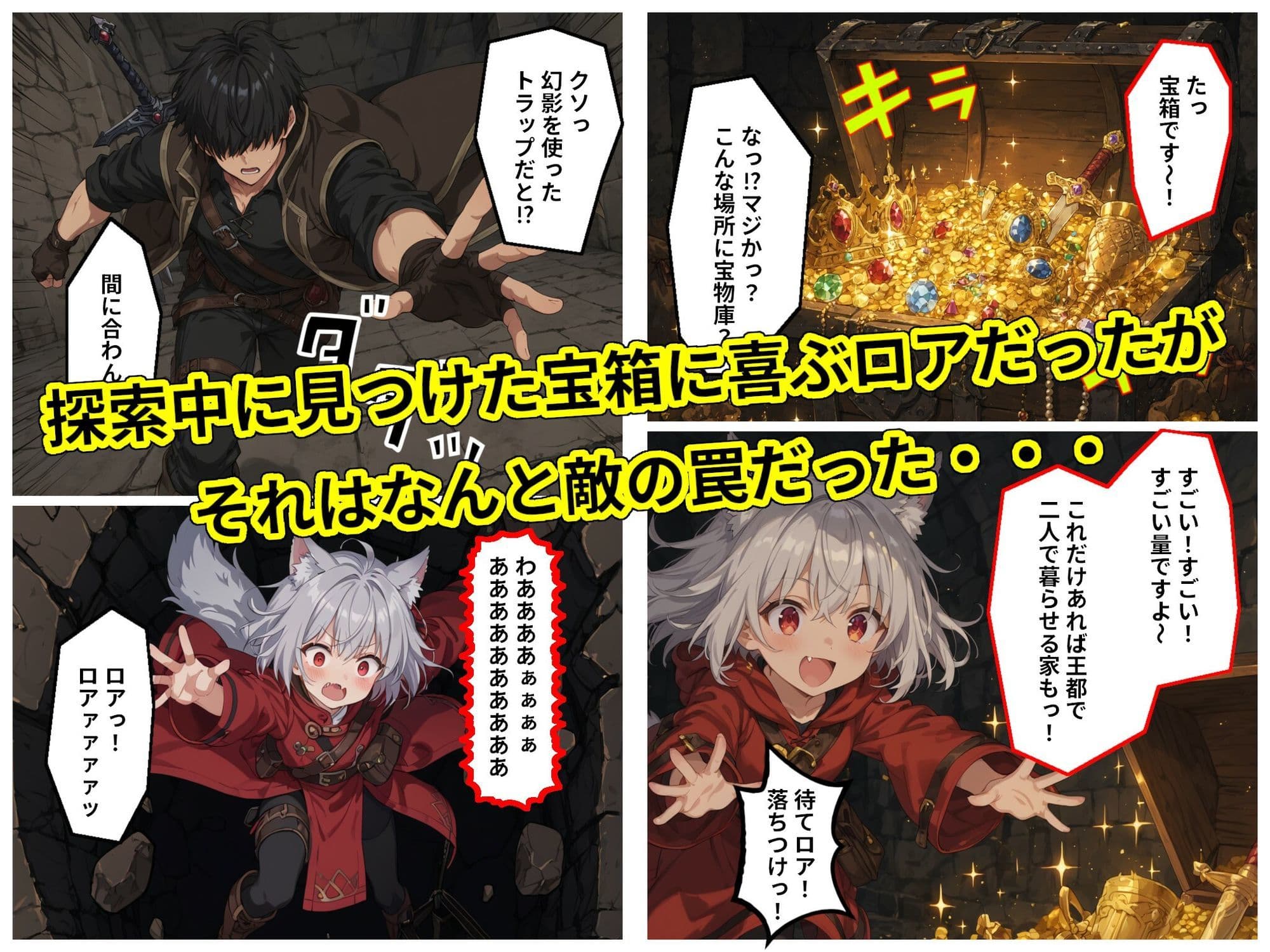 銀狼獣人の少女に子種を搾り取られながら旅をする魔族ミレイザ編 サンプル 3