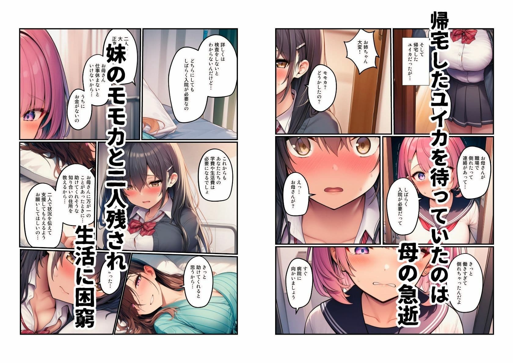 【生活困窮JKが姉妹丼】パパ活相手は彼のパパ サンプル 3