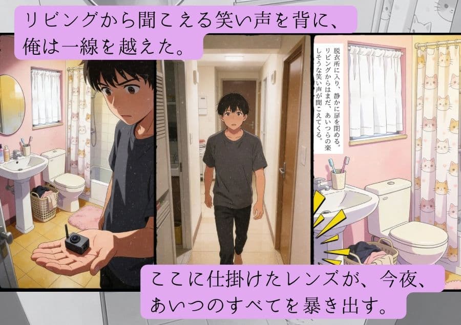 僕だけの覗き見鑑賞会〜宅飲みで仕掛けた秘密のライブビュー〜 サンプル 3